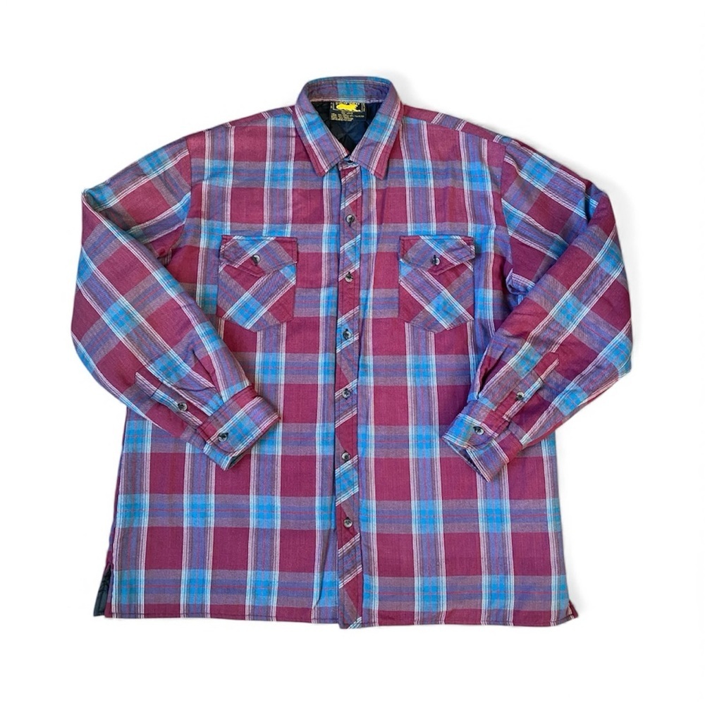 Vintage Branded Lion Mens Flannel Shirt Jacket Size XL (Long)